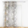 Image de Douceur d'Intérieur, Voilage à Oeillets (140 x 280 cm) Mogador Naturel, Voile Sablé Imprimé Métallisé