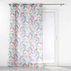 Image de Douceur d'Intérieur, Voilage à Oeillets (140 x 240 cm) Fantasia Blanc, Voile Sablé Imprimé