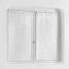 Image de Douceur d'Intérieur, Paire Droite à Passants (2 x 60 x 120 cm) Edenia Blanc, Voile Sablé Brodé
