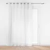 Image de Douceur d'Intérieur, Voilage XXL à Oeillets Grande Largeur (240 x 240 cm) Lissea Blanc, Voile Sablé