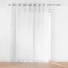 Image de Douceur d'Intérieur, Voilage XXL à Oeillets Grande Largeur (300 x 240 cm) Lissea Blanc, Voile Sablé