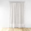 Image de Douceur d'Intérieur, Paire Droite Passe-Tringle (2 x 70 x 200 cm) Karla Taupe, Voile Tissé Appliqué