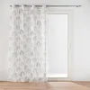 Image de Douceur d'Intérieur, Voilage à Oeillets (140 x 240 cm) Palmea Naturel, Voile Sablé Imprimé