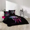 Image de douceur d'intérieur, Parure de Lit 3 Pièces (260 x 240 cm) Porte Bonheur Rose, 100 % Coton