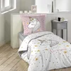 Image de Douceur d'Intérieur, Voilage à Oeillets (140 x 240 cm) Satinela Rose, Voile Sablé avec Bande Fantaisie