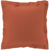 Image de douceur d'intérieur, Taie d'Oreiller (63 x 63 cm) Percaline Terracotta, Percale de Coton