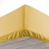 Image de Douceur d'Intérieur, Drap Housse 1 Personne 90 x 190 cm Microfibre Unie Oscar Miel, 100% Polyester 1643691 Petit Single