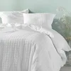 Image de Douceur d'Intérieur, Parure de Lit 3 Pièces (240 x 220 cm) Litea Blanc, Microfibre Gaufrée