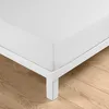 Image de Douceur d'Intérieur, Drap Housse (160 x 200 cm) Linella Blanc, Polycoton Lavé