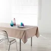 Image de douceur d'intérieur, Nappe Rectangle (140 x 250 cm) Newton Lin, Chambray Uni Enduit