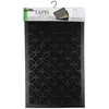 Image de douceur d'intérieur, Tapis Rectangle (45 x 75 cm) Emilio Noir, Relief Caoutchouc