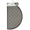 Image de douceur d'intérieur, Tapis Demi-Lune (45 x 75 cm) Emilio Gris, Relief Caoutchouc