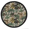 Image de douceur d'intérieur, Tapis Rond (Ø 120 cm) Balinesia Vert, Polycoton Imprimé