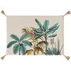 Image de Douceur d'Intérieur, Tapis Rectangle (60 x 90 cm) Balinesia Vert, Polycoton Imprimé