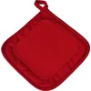 Image de Linge Décor 1790113 Manique Cuistot Silicone/Polyester/Coton Rouge 19 x 19 cm