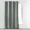 Image de douceur d'intérieur, Rideau à Oeillets (140 x 260 cm) Absolu Gris, Microfibre