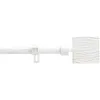 Image de Douceur d'Intérieur, Tringle Extensible en Kit Complet (120 < 210 cm) Tempo Blanc/Or, Patiné