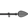 Image de Douceur d'Intérieur, Tringe Extensible en Kit Complet (120 < 210 cm) Stylea Noir, Peint