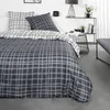 Image de TODAY Parure de lit 2 Personnes 220x240 Coton Imprime Sunshine 7.24 Gris