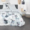 Image de Today Parure de lit 2 Personnes 220x240 Coton Imprime Sunshine 7.31, Blanc