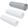 Image de Today Essential - Lot de 3 draps Housses 140x190 cm 2 Personnes 100% Coton Craie/Acier
