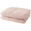 Image de Lot de 2 Serviettes de Toilette 50x90 cm 100% Coton - Rose des sables
