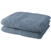 Image de TODAY Lot de 2 Serviettes de Toilette 50x90 cm 100% Coton - Denim