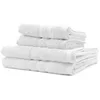 Image de 2 Serviettes de Bain 50x90 + 2 Draps de Bain 70x130 cm 100% Coton - Craie