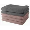 Image de TODAY Lot de 5 Draps de Bain 70x130 cm 100% Coton - 3 Roses des sables + 2 Acier