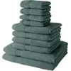 Image de Lot de 4 Serviettes de Bain 30x50 + 4 Serviettes de bain50x90 + 2 Draps de Bain 70x130 cm 100% Coton - Céladon