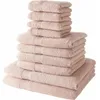 Image de TODAY Lot de 4 Serviettes de Bain 30x50 + 4 Serviettes de bain50x90 + 2 Draps de Bain 70x130 cm 100% Coton - Rose des sables