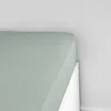 Image de Drap Housse 90X190cm 1 Personne Jersey Uni Essential Celadon