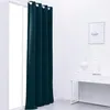 Image de Rideau occultant en polyester vert turquoise 140 x 240 cm