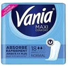 Image de Vania   Serviettes Hygiéniques Maxi Normal (18 pièces)   Serviettes à absorption rapide haute tolérance   Protection périodique avec forme anatomique et 4 barrières protectrices