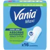 Image de Vania Serviettes Hygiéniques Maxi Super sans Ailettes Lot de 16