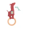 Image de Sous mon baobab anneau-hochet bois Girafe