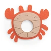 Image de Anneau de dentition bois et silicone crabe Rouge