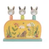 Image de MOULIN ROTY Wooden Pop Up Toy Trois Petits Lapins jouet pop-up 12m+ 1 pcs