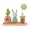 Image de MOULIN ROTY Wooden Stack Up Toy Trois Petits Lapins jouet d'activité en bois 12m+ 1 pcs