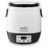 Image de Lunch box électrique programmable 1,5 L 300 W blanc et noir Simeo