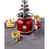 Image de SIMÉO - Fontaine à Chocolat FCH450 90W - Facile à Utiliser et à Nettoyer - Pièces Amovibles Compatibles Lave-Vaisselle - Design Vintage - 18x16x32,5 cm - Rouge