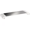 Image de Unilux Study Support Réhausseur d'écran Ergonomique avec 4 Ports USB 55,3 x 16,8 x 5 cm Gris métal/Blanc
