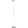 Image de Unilux Pryska Lampadaire LED 40W 4000 Lumens à Variation d'Intensité lumineuse 180 x 34cm Blanc/Hêtre