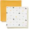 Image de Lot 2 Langes Coton Bio Jaune