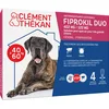 Image de Fiprokil Duo Très Grands Chiens Clément Thékan (40-60 kg) - Anti-Puces/Tiques - Élimine parasites/Oeufs - Protège Jusqu’à 7 semaines l’Animal et 12 semaines l’Environnement - 4 pipettes Spot on