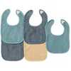 Image de Lot 5 bavoirs bébé 2ème âge Bleu Wind