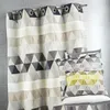Image de Home Maison - Voilage en etamine avec Rayures bayadères Horizontales Polyester Fuchsia 240 x 140