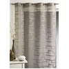 Image de Home Maison - Voilage en Étamine à Imprimés Géométriques Orchidée - 100% Polyester - Tamisant & Élégant - 8  illets Ronds Argentés Ø 4 cm - Salon Chambre Cuisine - Jaune - 140 x 260 cm