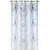 Image de Homemaison - Voilage Tamisant Au Style Artistique avec Cercles Colorés - 100% Polyester - 8  illets Ronds Argent - Rideaux pour Fenêtre Salon Chambre - 135 x 250 cm - Bleu