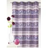 Image de HomeMaison Rideau en Jacquard à Rayures Horizontales colorées, 100% Polyester, Gris